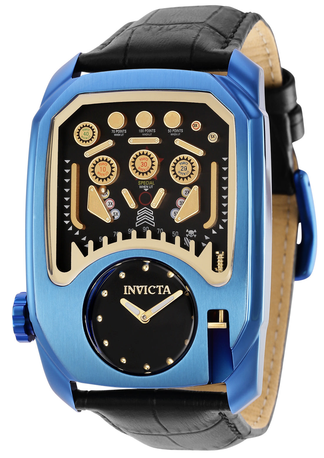 Invicta Men's 35453 Cuadro Quartz Multifunction Black Dial Watch – Vach Cittoni men's fragrance, grooming, or leather accessory