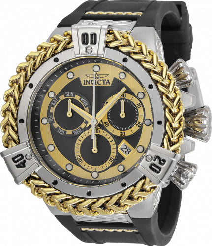 Invicta Men's 35580 Bolt Quartz Chronograph Gold, Black Dial Watch - 53mm