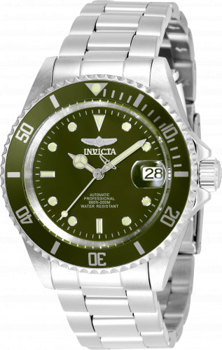 Invicta Men's 35690 Pro Diver Automatic 3 Hand Military Green Dial Watch – Vach Cittoni men's fragrance, grooming, or leather accessory