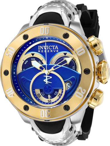 Invicta Men's 36330 Kraken Quartz Multifunction Blue, Gold Dial Watch - 54mm