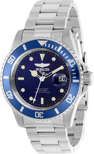 Invicta Men's 37156 Pro Diver Quartz 3 Hand Blue Dial Watch - 40mm