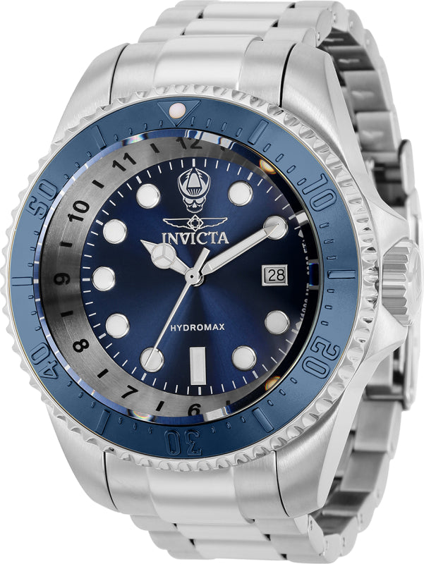 Invicta Men's 38019 Hydromax Quartz 3 Hand Blue Dial Watch - 52mm