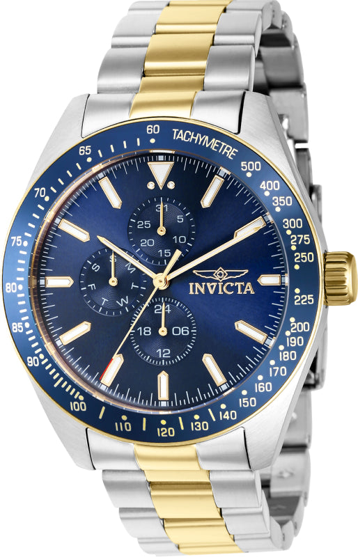 Invicta Men's 39076 Aviator Quartz Multifunction Blue Dial Watch - 45mm