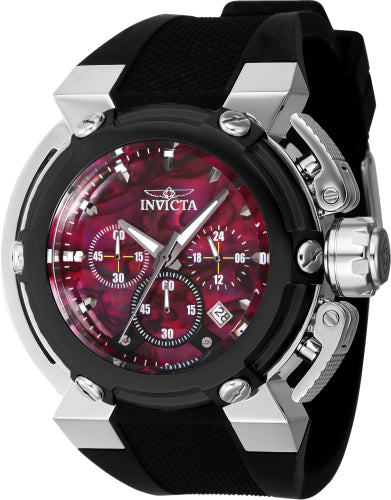 Invicta Men's 40060 Coalition Forces Quartz Chronograph Red, Gunmetal Dial Watch - 46mm