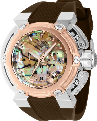 Invicta Men's 40061 Coalition Forces Quartz Chronograph Rose Gold, Gold Dial Watch - 46mm