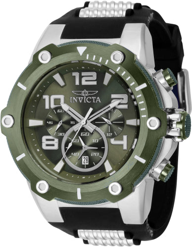 Invicta Men's 40894 Speedway Quartz Chronograph Green Dial Watch - 50mm