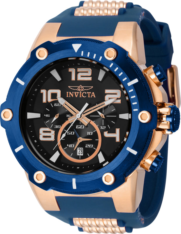 Invicta Men's 40896 Speedway Quartz Chronograph Black Dial Watch - 50mm