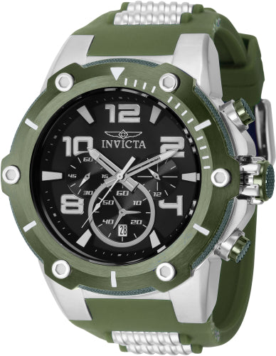 Invicta Men's 40898 Speedway Quartz Chronograph Black Dial Watch - 50mm