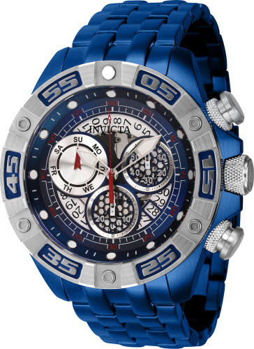 Invicta Men's 41671 Coalition Forces  Quartz Chronograph Blue Dial Watch - 50mm