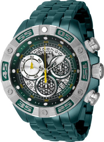 Invicta Men's 41672 Coalition Forces Quartz Chronograph Green Dial Watch - 50mm