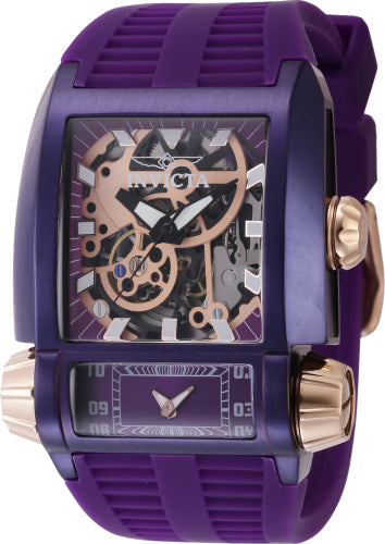 Invicta Men's 41733 Akula Automatic GMT Purple, Rose Gold Dial Watch - 43mm