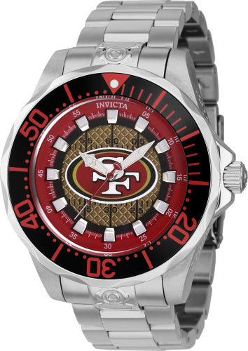 Invicta Men's 42118 NFL San Francisco 49ers Automatic 3 Hand Khaki Dial Watch - 47mm