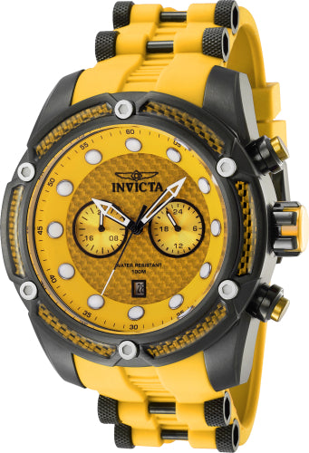 Invicta Men's 42295 Bolt Quartz Multifunction Yellow Dial Watch - 52mm