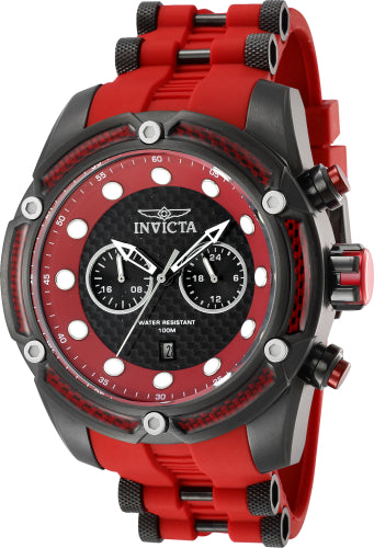 Invicta Men's 42296 Bolt Quartz Multifunction Black Dial Watch - 52mm