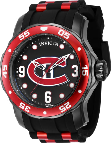 Invicta Men's 42662 NHL Montreal Canadiens Quartz Black Dial Color - 48mm