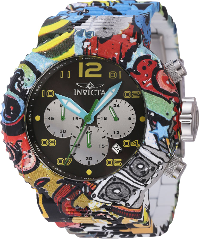 Invicta Men's 43233 Pro Diver Quartz Chronograph Black, Yellow Dial Watch – Vach Cittoni men's fragrance, grooming, or leather accessory