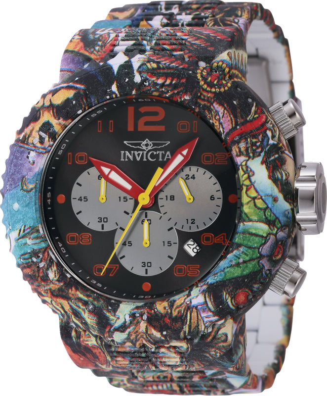 Invicta Men's 43234 Pro Diver Quartz Chronograph Black, Orange Dial Watch – Vach Cittoni men's fragrance, grooming, or leather accessory