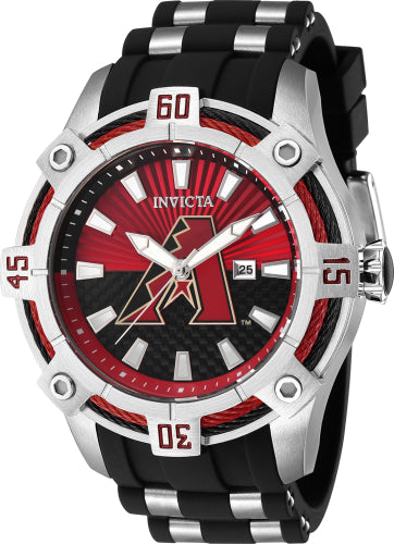 Invicta Men's 43259 MLB Arizona Diamondbacks Quartz Multifunction Red, Black Dial Watch - 52mm