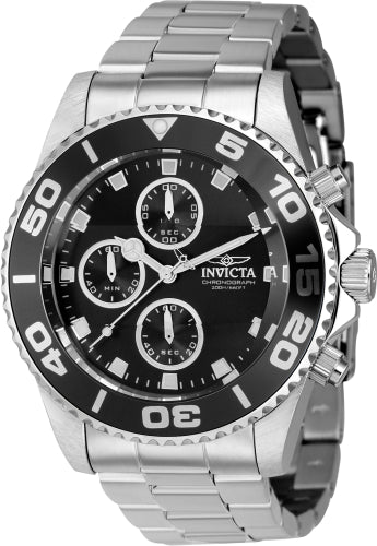 Invicta Men's 43405 Pro Diver  Quartz Chronograph Black Dial Watch - 43mm