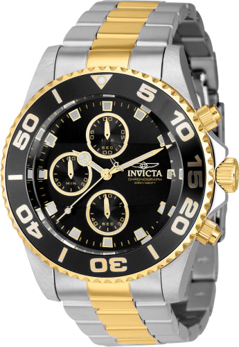 Invicta Men's 43407 Pro Diver  Quartz Chronograph Black Dial Watch - 43mm