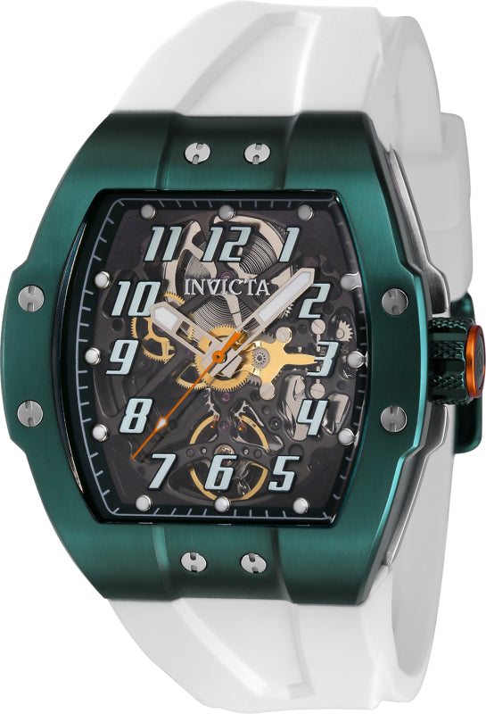 Invicta Men's 43519 JM Correa Automatic 3 Hand Green, Transparent Dial Watch - 44mm