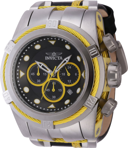 Invicta Men's 43791 Bolt Quartz Chronograph Black, Yellow Dial Watch - 53mm