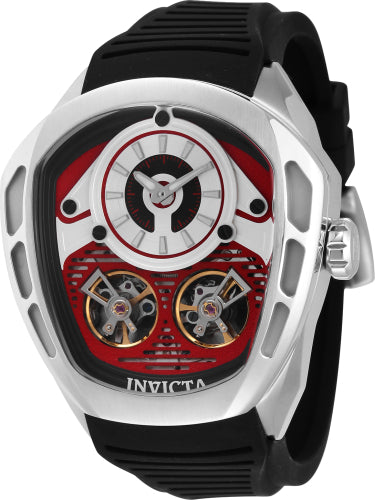 Invicta Men's 43862 Akula Automatic Multifunction Black, Silver, Red Dial Watch - 49mm