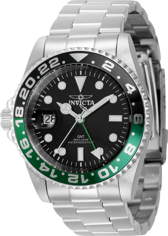 Invicta Men's 43960 Pro Diver Quartz 3 Hand Black Dial Watch - 42mm