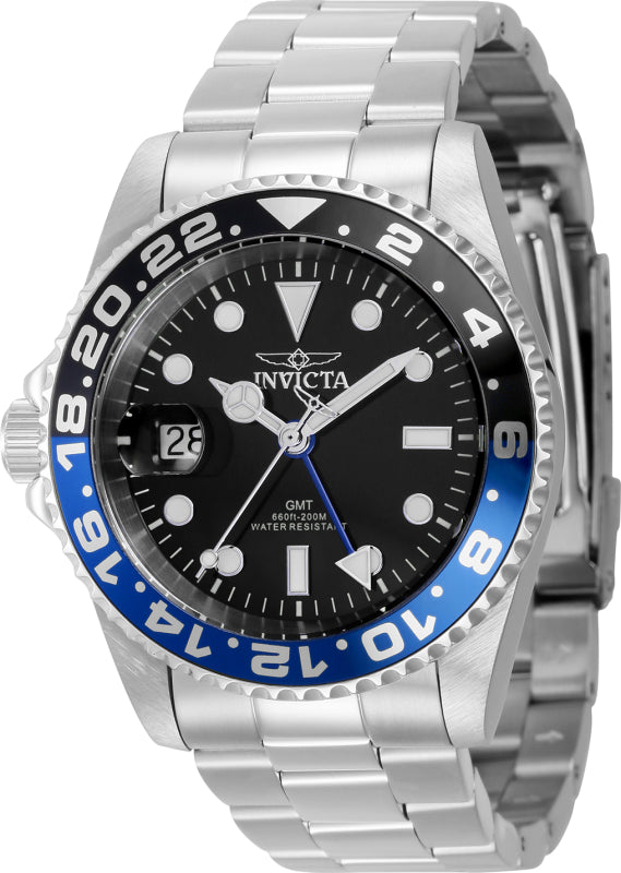 Invicta Men's 43962 Pro Diver Quartz 3 Hand Black Dial Watch - 42mm