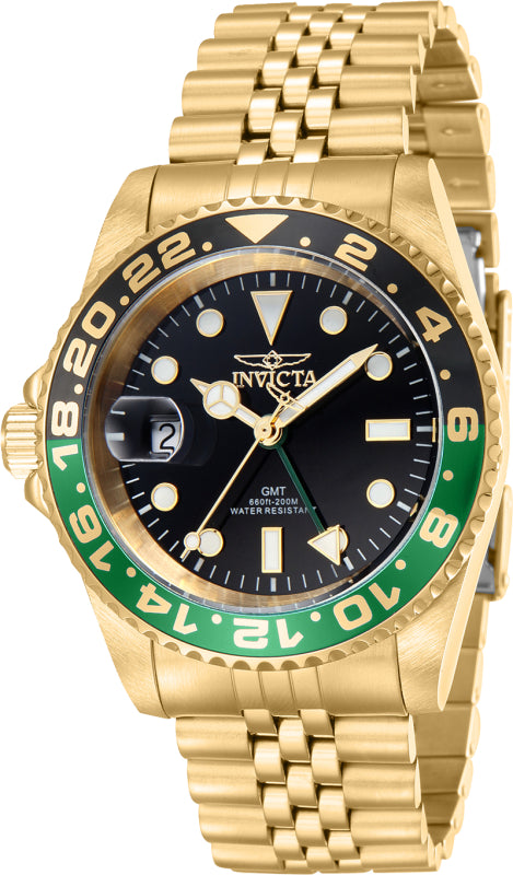 Invicta Men's 43973 Pro Diver Quartz 3 Hand Black Dial Watch - 42mm