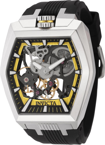 Invicta Men's 44017 Akula Mechanical 2 Hand Black, Yellow Dial Watch – Vach Cittoni men's fragrance, grooming, or leather accessory