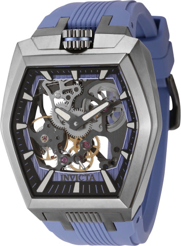 Invicta Men's 44019 Akula Mechanical 2 Hand Black, Metallic Blue Dial Watch – Vach Cittoni men's fragrance, grooming, or leather accessory