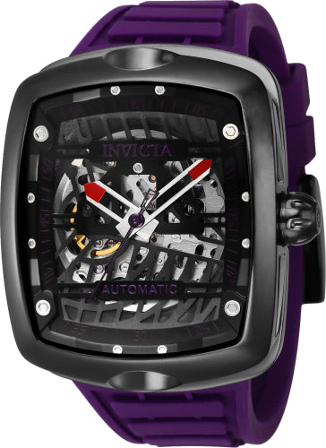 Invicta Men's 44041 S1 Rally Automatic 3 Hand Purple, Black Dial Watch - 44mm