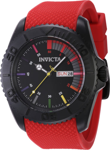 Invicta Men's 44734 Pro Diver Quartz 3 Hand Black Dial Watch - 44mm