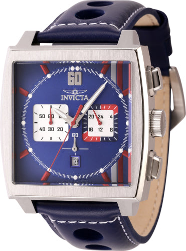 Invicta Men's 44749 S1 Rally  Quartz Multifunction Blue, Silver, Red Dial Watch - 45mm