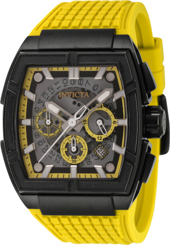 Invicta Men's 44886 S1 Rally Quartz Multifunction Yellow, Black Dial Watch - 44mm