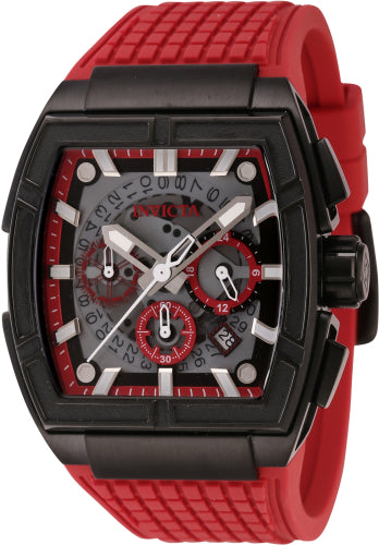 Invicta Men's 44887 S1 Rally Quartz Multifunction Red, Black Dial Watch - 44mm