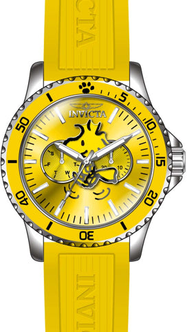 Invicta Men's 38646 Character  Quartz Multifunction Blue, Yellow, Brown Dial  Watch - 48mm