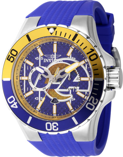 Invicta Men's 45405 NFL Los Angeles Rams Quartz Multifunction Blue Dial Watch - 50mm