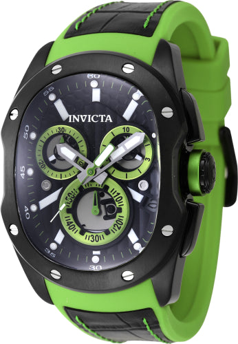 Invicta Men's 45437 Lupah Quartz Chronograph Black Dial Watch - 42mm