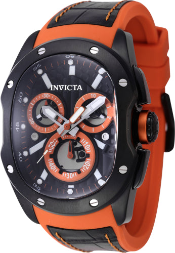 Invicta Men's 45438 Lupah Quartz Chronograph Black Dial Watch - 42mm