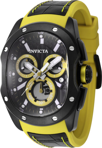 Invicta Men's 45439 Lupah Quartz Chronograph Black Dial Watch - 42mm