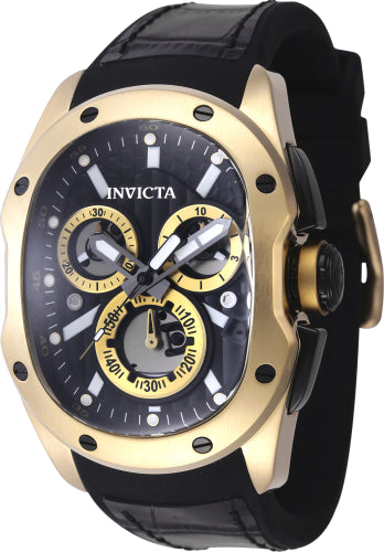 Invicta Men's 45441 Lupah Quartz Chronograph Black Dial Watch - 42mm