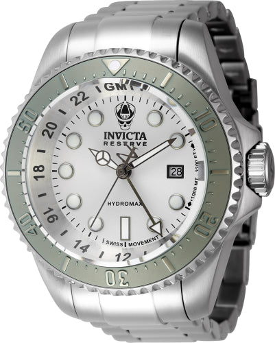 Invicta Men's 45473 Hydromax Quartz 3 Hand Silver Dial Watch - 52mm