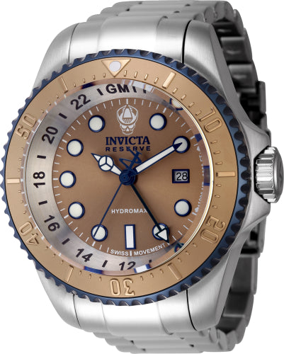 Invicta Men's 45476 Hydromax Quartz 3 Hand Khaki Dial Watch - 52mm