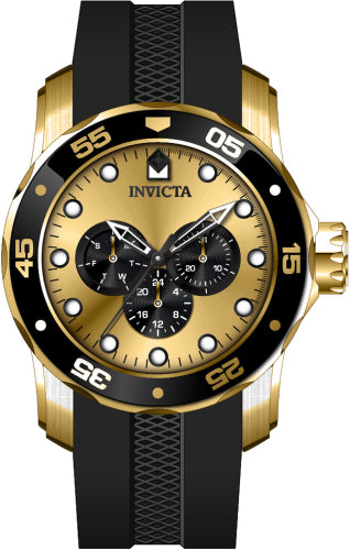 Invicta Men's 45719 Pro Diver Quartz Multifunction Gold Dial Watch - 48mm