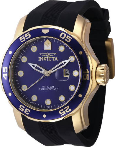 Invicta Men's 45737 Pro Diver Quartz 3 Hand Blue Dial Watch - 48mm