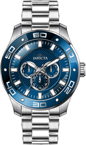 Invicta Men's 45757 Pro Diver Quartz Multifunction Blue Dial Watch - 50mm