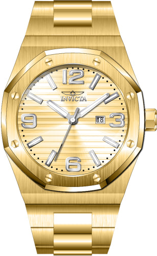 Invicta Men's 45782 Huracan Quartz 3 Hand Gold Dial Watch – Vach Cittoni men's fragrance, grooming, or leather accessory