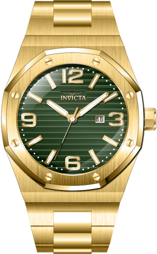 Invicta Men's 45784 Huracan Quartz 3 Hand Green Dial Watch – Vach Cittoni men's fragrance, grooming, or leather accessory